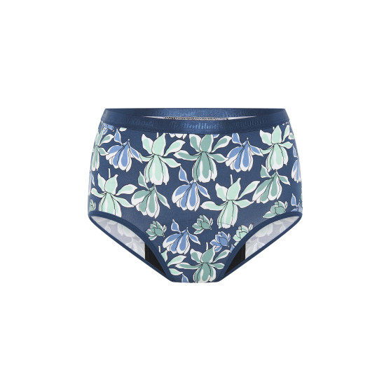 Menstruační kalhotky Modibodi Classic Full Brief Heavy-Overnight Midnight Blue Floral (MODI4015MBF)