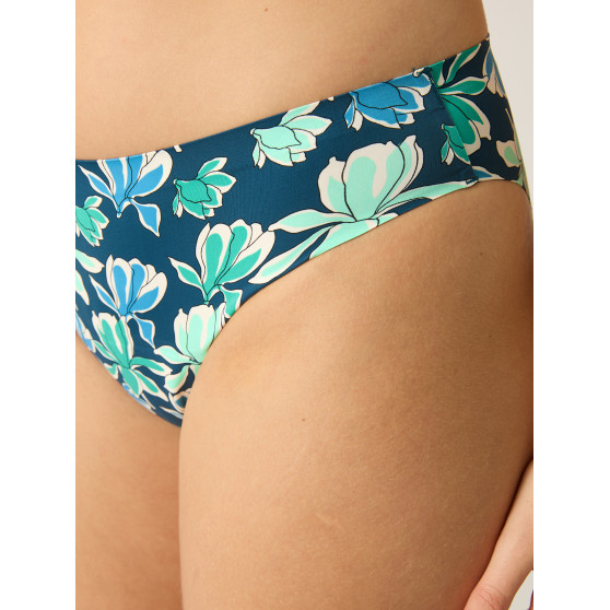 Menstruační kalhotky Modibodi Seamfree Bikini Moderate-Heavy Midnight Blue Floral (MODI4065MBF)