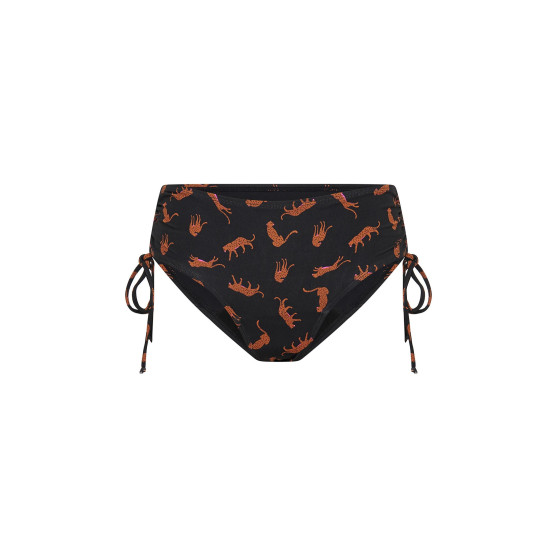 Menstruační plavky Modibodi Teen High Bikini Cheetah Chase Black spodní díl (MODI4375CCB)