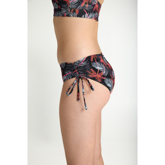 Menstruační plavky Modibodi Teen High Bikini Jungle Palm Black spodní díl (MODI4375JPB)