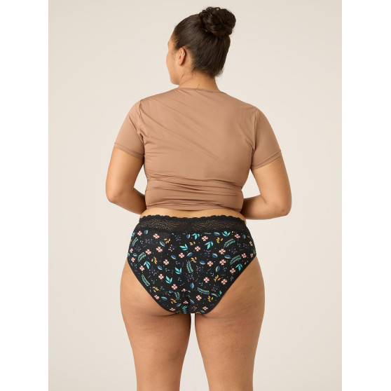 Menstruační kalhotky Modibodi Sensual Hi-Waist Bikini Heavy-Overnight Midnight Garden - VYBALENÉ (MODI4040MGVYB)