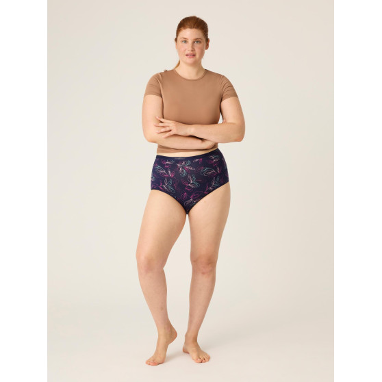 Menstruační kalhotky Modibodi Classic Full Brief Moderate-Heavy Passion Vine Navy - VYBALENÉ (MODI4018PVNVYB)