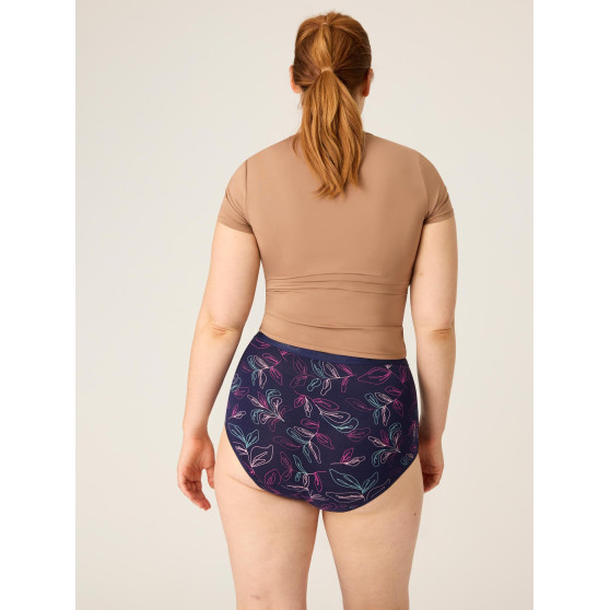 Menstruační kalhotky Modibodi Classic Full Brief Moderate-Heavy Passion Vine Navy - VYBALENÉ (MODI4018PVNVYB)